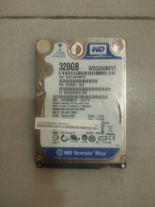 Disco Duro 2.5 320GB Western Digital