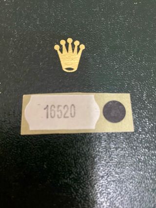 Adesivo Scatola Rolex Daytona Zenith 16520