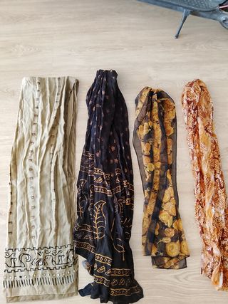 Fulares de seda con estampado