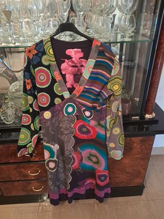 Vestido estampado floral multicolor