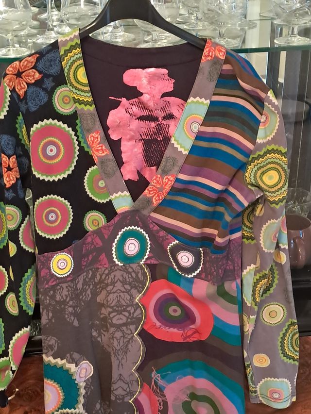 Vestido estampado floral multicolor