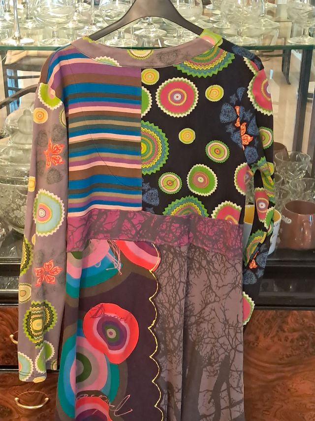 Vestido estampado floral multicolor