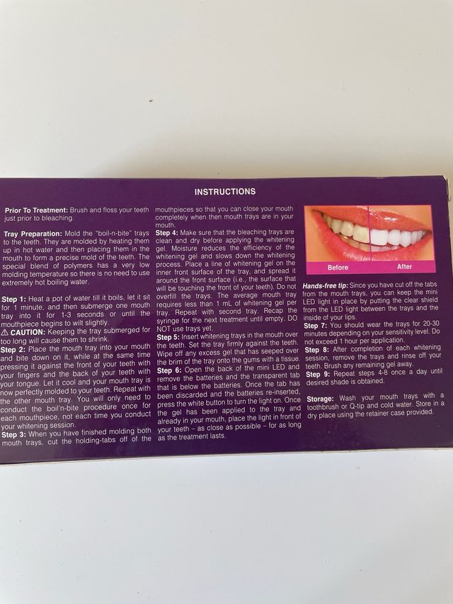 Kit per sbiancamento dentale GlamWhite Elite