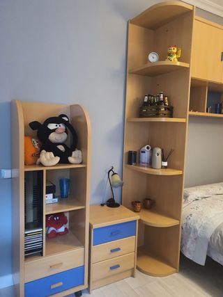 Habitación juvenil de madera