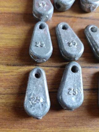 Plomos de pesca 25g