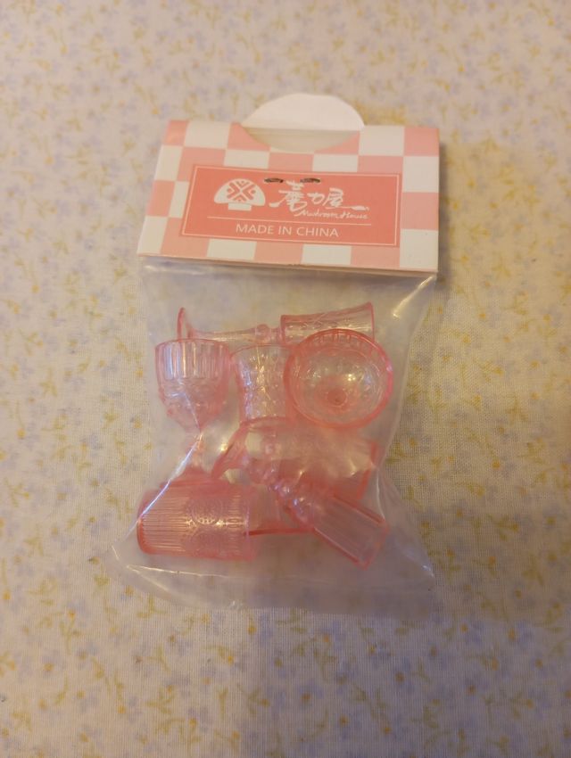 Mini Vajilla y Cristalería Plástico Tallado