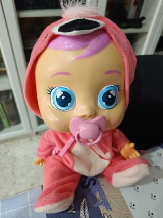 Bebé Llorón Flamenco Rosa