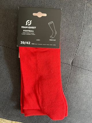Calcetines Fútbol Team Quest Rojo Talla 39/42