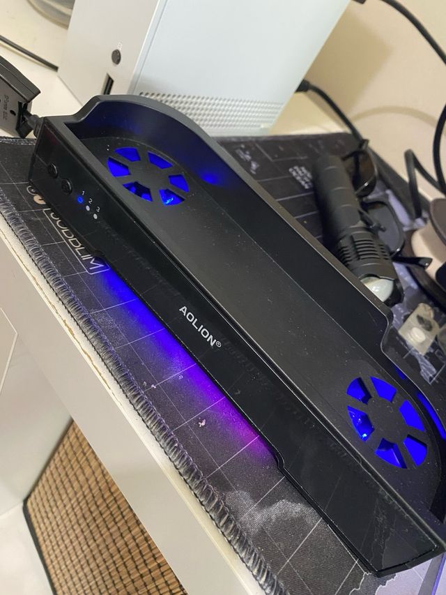 Soporte ventilación Switch 2 con luces LED