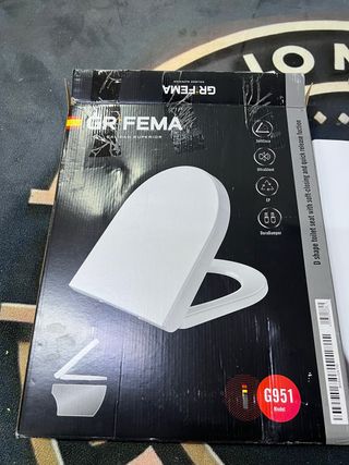 Tapa WC Grifema G951 cierre suave blanca D