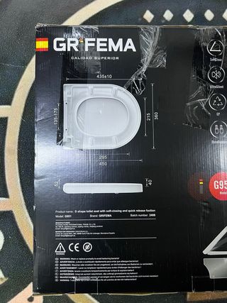 Tapa WC Grifema G951 cierre suave blanca D
