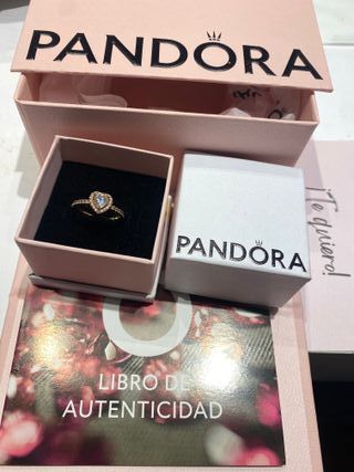 Anillo Pandora Corazón Dorado