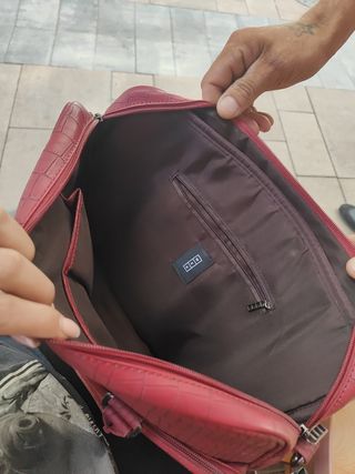 Maletín para portátil rojo