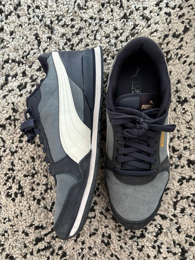 Zapatillas Puma Azul Marino y Gris