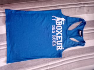 Camiseta sin mangas azul BOXEUR DES RUES