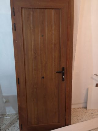 Puerta Exterior Aluminio Madera