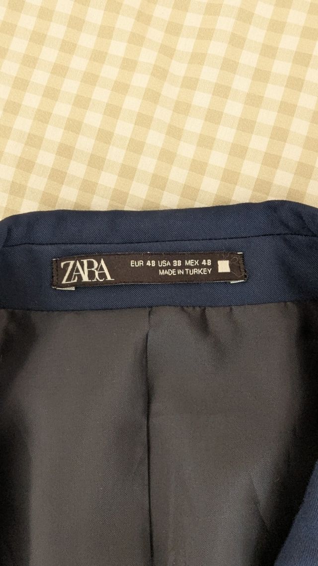 Americana azul hombre