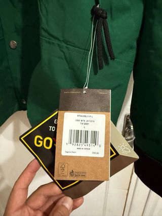 Chaqueta The North Face Talla L Verde Negra