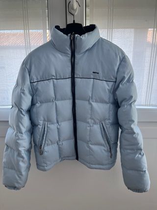 Anorak de plumas azul