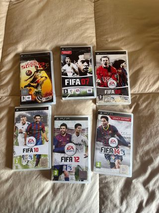 Pack FIFA PSP: 
FIFA 07, 08, 10, 12, 14 y Street 2