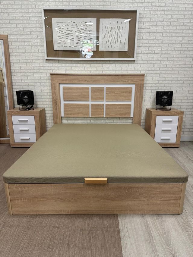 Juego Mesillas + Cabecero Madera