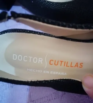 Zapatos negros Doctor Cutillas usado sólo una vez