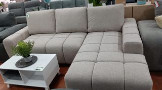 Sofá chaise longue cama beige