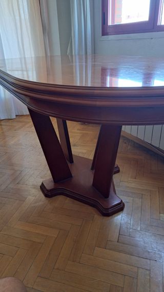 Mesa de salón extensible madera