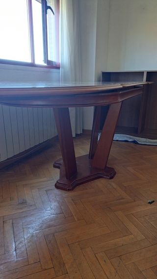 Mesa de salón extensible madera