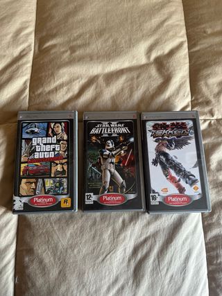 Pack 3 Juegos PSP: GTA, Star Wars, Tekken