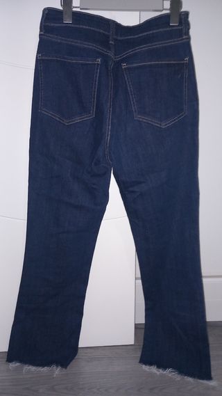 Pantalón vaquero Zara elástico azul