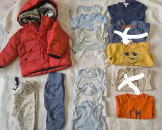 Lotto abbigliamento invernale neonato 62 mesi