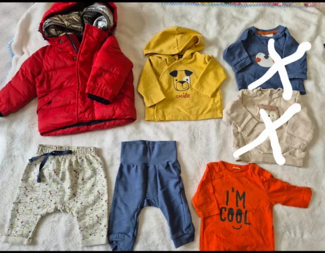 Lotto abbigliamento invernale neonato 62 mesi