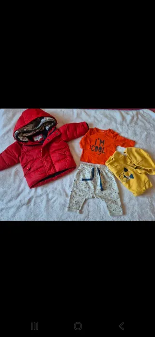 Lotto abbigliamento invernale neonato 62 mesi
