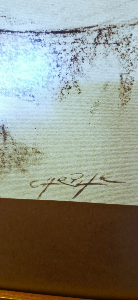 Lápis de maternidade Vintage/Moldura a Carvão