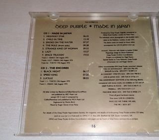 Deep Purple Made in Japan 2 CD Remastered