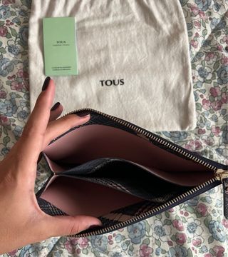 Cartera de mano Tous cuadros azul