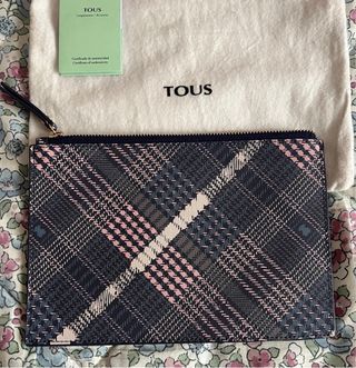 Cartera de mano Tous cuadros azul