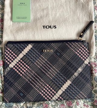 Cartera de mano Tous cuadros azul