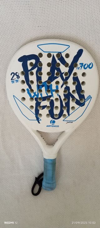 Raqueta Pádel Artengo Junior Blanca