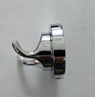 Appendiabiti doppio in metallo cromato