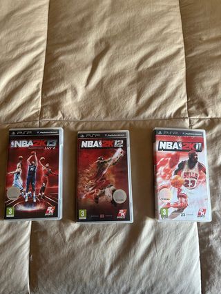 Pack NBA 2K para PSP: 2K11, 2K12, 2K13
