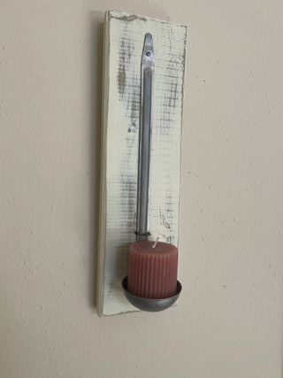 Porta candela da parete shabby chic