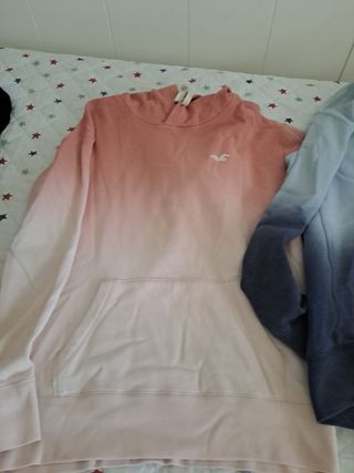 Sudadera Hollister Degradado Rosa