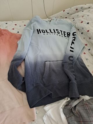 Sudadera Hollister Degradado Rosa