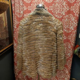 Chaqueta reversible conejo trenzado
