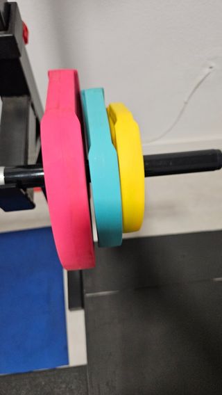 Barra con discos Everpump 30kg.