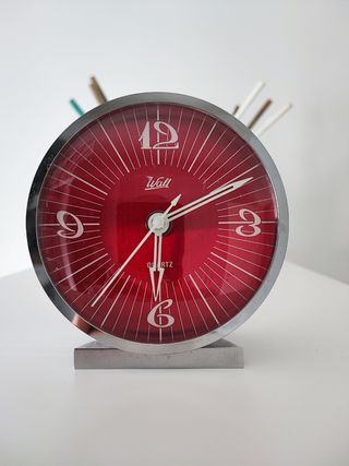 Sveglia vintage Walt Space Age rossa