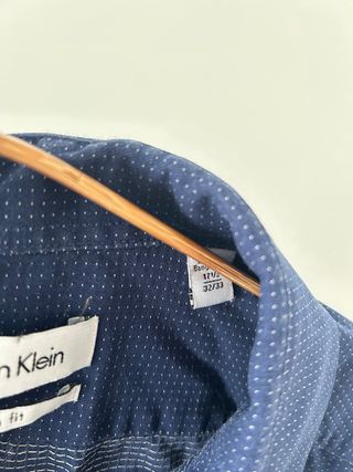 Camisa azul de vestir Calvin Klein