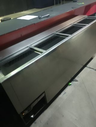 Nevera de bar de acero inoxidable